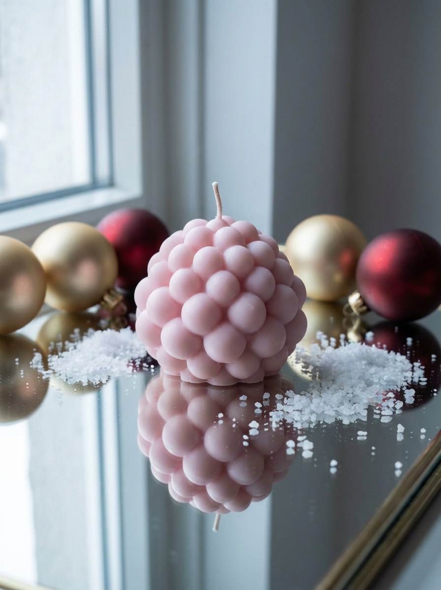 🕯️Vela “Burbujas Esférica” - "Alma de la Tierra"